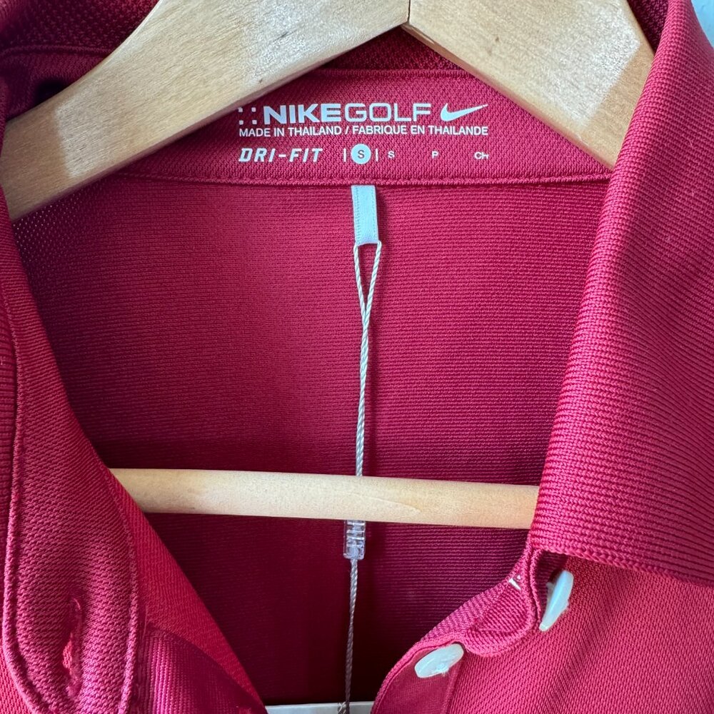NWT Nike Red Short Sleeve Polo Tee - Picture 5 of 7